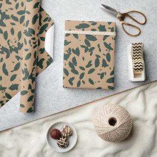 Elegant Falling Leaves Friendsgiving Geschenkpapier