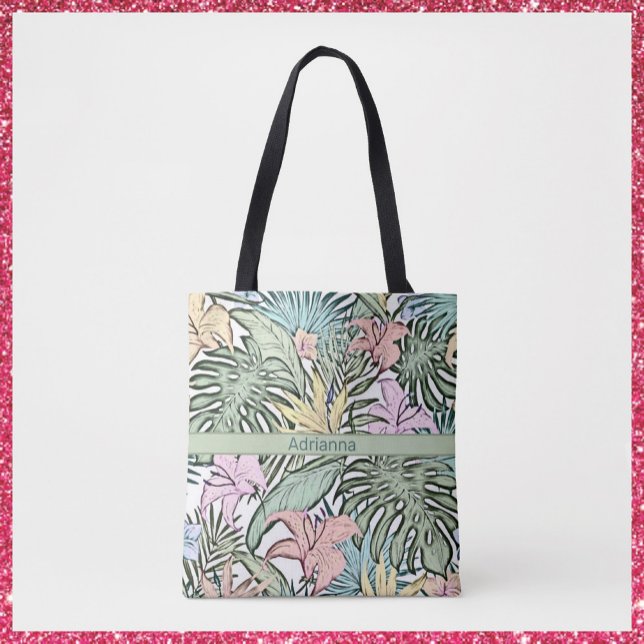 Elegant farbenfroh tropische Flora Tasche (Von Creator hochgeladen)