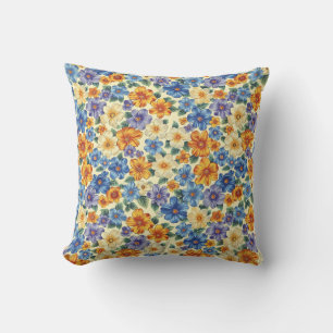 Elegant Farbige Stylische Romantische Blumen Chic Kissen