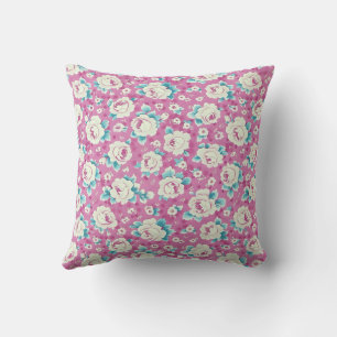 Elegant Farbige Stylische Romantische Florale Chic Kissen