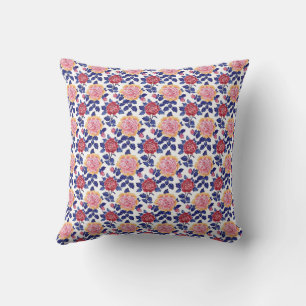 Elegant Farbige Stylische Romantische Florale Chic Kissen