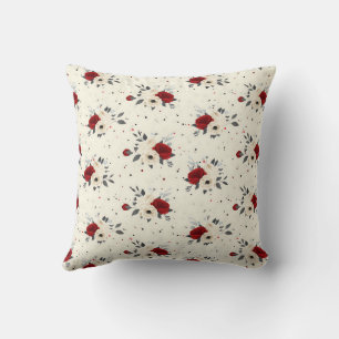 Elegant Farbige Stylische Romantische Florale Chic Kissen