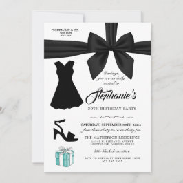 Elegant Fashion Tiffany Geburtstagseinladung Einladung