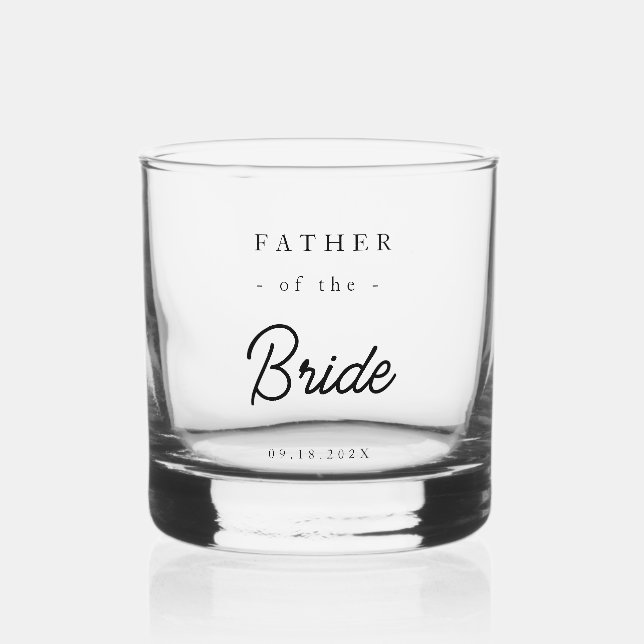 Elegant Father of the Bride Whiskyglas (Vorderseite)