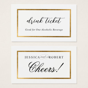 Elégant Faux Gold Border Drick