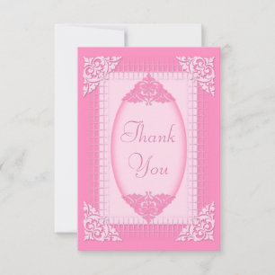 Elegant, feminin rosa Danke