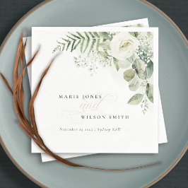 Elegant Fern Eukalyptus Greenerenerage Foliage Wed Serviette