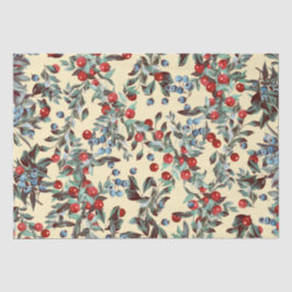 Elegant Festive Wasserfarbe Rote blaue Bergen Beig Seidenpapier