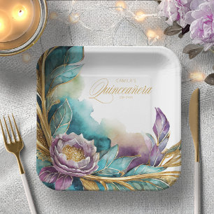Elegant Fiesta Quinceanera ID1029 Pappteller