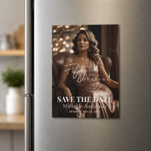 Elegant Fifty and Fabulous Foto Save-the-Date