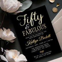 Elegant Fifty und Fabelhaft! 50. Geburtstagsfeier