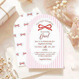 Elegant First Birthday Invitation. Einladung