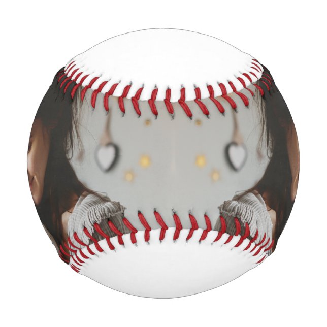 Elegant First Mother's Day Custom Foto Collage Baseball (Vorderseite)