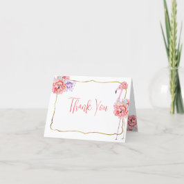 Elegant Flamingo Note Card Dankeskarte