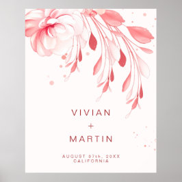 Elegant Flawless Sakura Blossom Hochzeit Poster