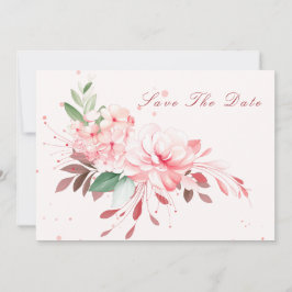 Elegant Flawless Sakura Pink Dream Save the Date Einladung