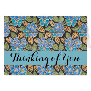 Élégant Fleur Bleu Périwinkle Floral Classic