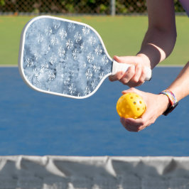 Elegant Fleur-de-Lis - Vintages blaues Französisch Pickleball Schläger