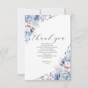 élégant Fleur sauvage Baby shower Boho Merci