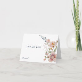 Elégant Fleur sauvage Merci aquarelle