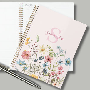 Élégant Fleur sauvage rose floral personnalisé