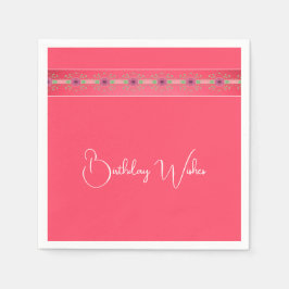 Elegant floral Accented Serviette