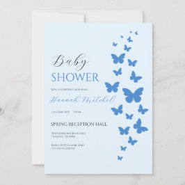 Elegant Floral Baby Shower Einladung