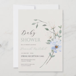 Elegant Floral Baby Shower Invitation Customizable