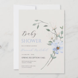 Elegant Floral Baby Shower Invitation Customizable
