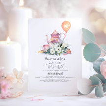 Elegant Floral Birthday Par-tea