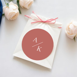 Elegant Floral Boho Runder Aufkleber