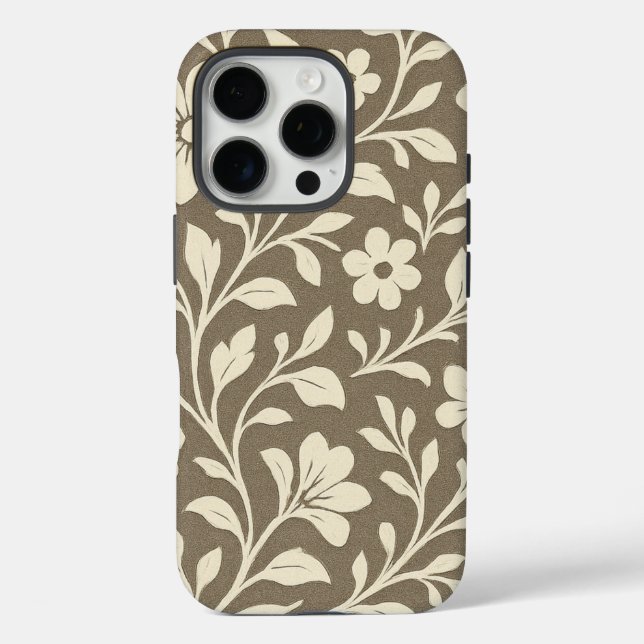 Elegant floral & Botanical iPhone Pro Case  (Rückseite)