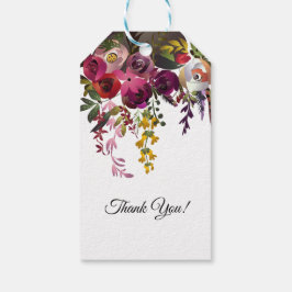 Elegant Floral Bouquet Geschenkanhänger