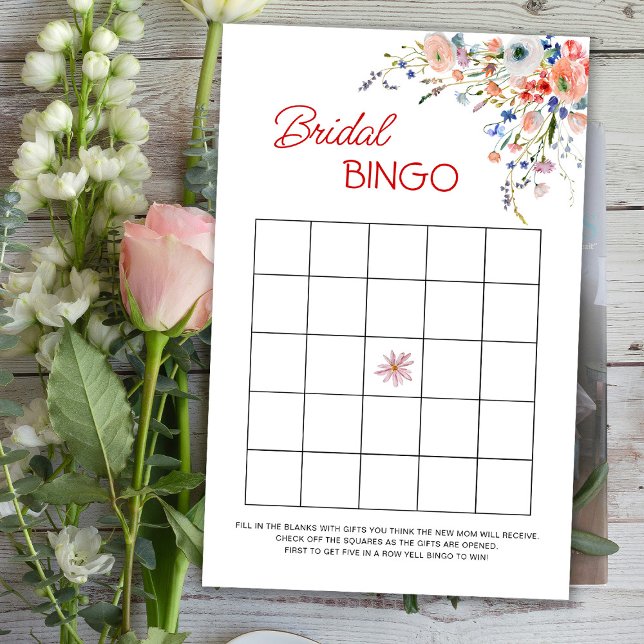 Elegant Floral Bridal Bingo Game (Von Creator hochgeladen)