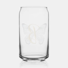 Elegant Floral Butterfly Letter B - Artistic Monog Dosenglas