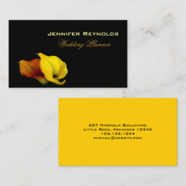 Elegant Floral Calla Lily Visitenkarte