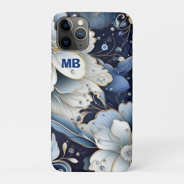 Elegant Floral Case-Mate iPhone Hülle (Rückseite)