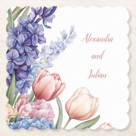 Elegant Floral Coaster Untersetzer
