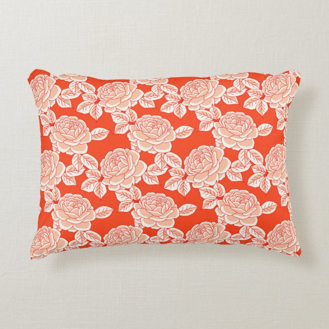 Elegant Floral Cushion with Vintage Charm Dekokissen (Vorderseite)