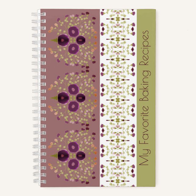 Elegant floral Designed Notizbuch (Vorderseite)