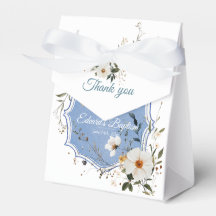 Elegant floral Dusty Blue Baptisse