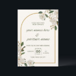 Elegant Floral Foldable Wedding Invitation Einladung<br><div class="desc">Celebrate your love story in timeless style with this Elegant Floral Foldable Wedding Invitation 🌸. Featuring a romantic botanical design with soft watercolor florals and refined typography, this invitation exudes grace and sophistication — perfect for modern, rustic, boho, or garden weddings. Fully customizable — personalize it with your names, wedding...</div>