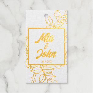 Elegant Floral Geschenkanhänger