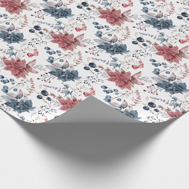 Elegant Floral Geschenkpapier (Ecke)