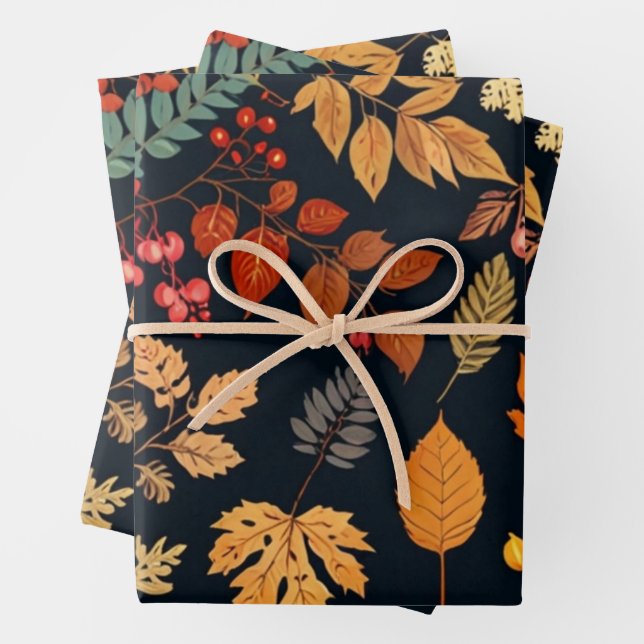 Elegant Floral Geschenkpapier Set (Beispiel)