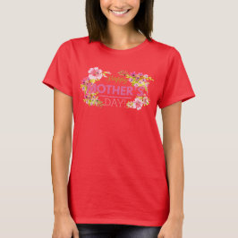 Elegant floral glücklich Mutter Tag Mutterschaft S T-Shirt