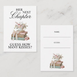 Elegant Floral Her Next Chapter Bridal Shower  Begleitkarte