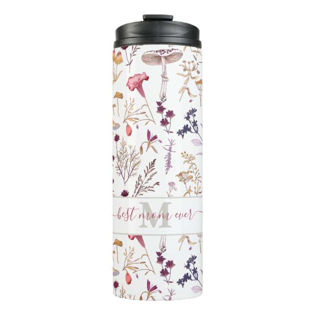 Elegant Floral Hummingbird Beste Mama jemals Thermosbecher (Vorderseite)