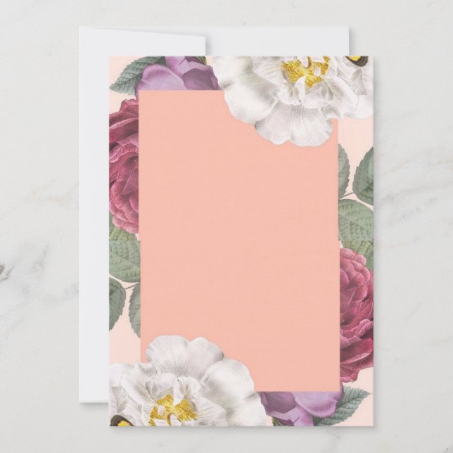 Elegant floral invitation  (Devant)
