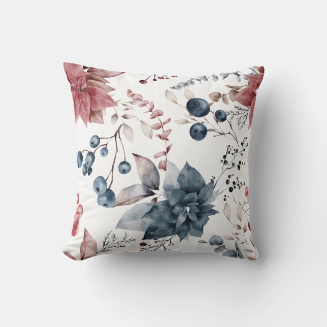 Elegant Floral Kissen (Vorderseite)